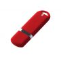 USB-флешка на 64 ГБ с покрытием soft-touch, красный