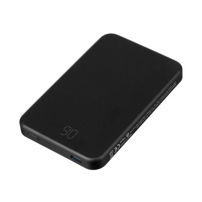 Магнитный беспроводной внешний аккумулятор Razor, 5000 mAh, металл, черный-1