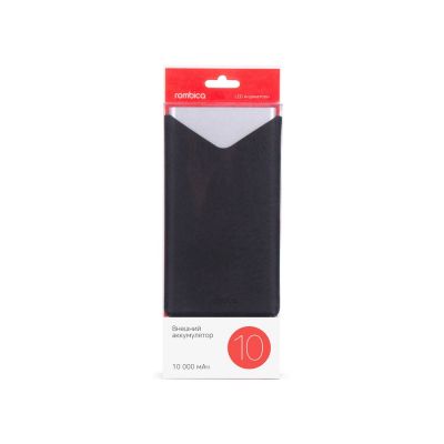Внешний аккумулятор Rombica NEO AX100L, 10 000 мАч, алюминий, серебристый, чехол-4