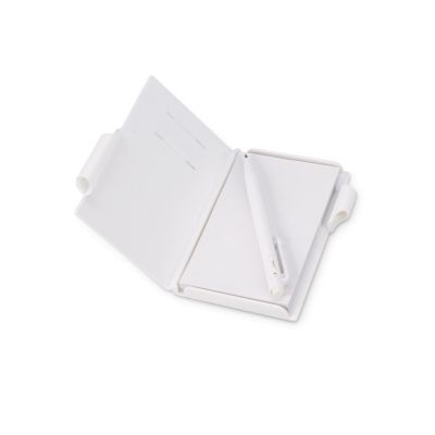 Записная книжка Альманах с ручкой, белый-1