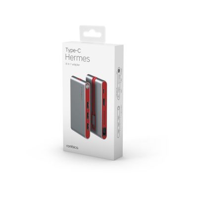 Хаб USB Rombica Type-C Hermes Red-4