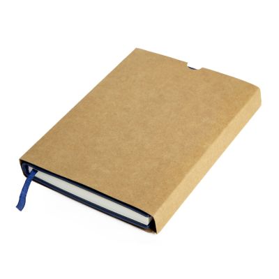 Бизнес блокнот А5 Monoi с клапаном, твердая обложка, 128 листов, темно-синий-7