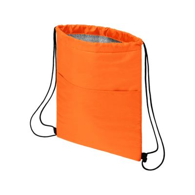 Сумка-холодильник Oriole на шнуровке на 12 банок, оранжевый-4