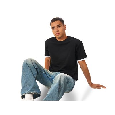 Футболка Rotterdam мужская, черный/белый-1