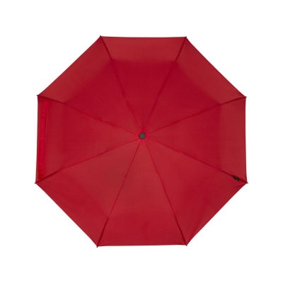 Birgit, складной ветроустойчивый зонт диаметром 21 дюйм из переработанного ПЭТ, красный-1