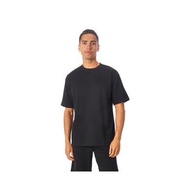 Футболка из френч терри Warsaw унисекс 220гр, черный-1