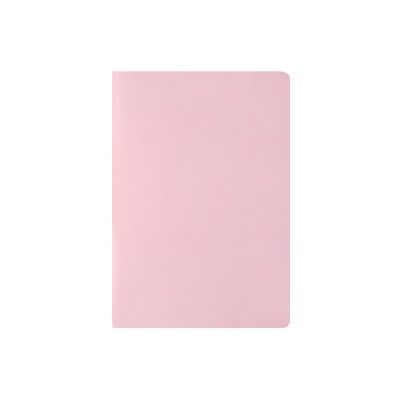 Бизнес тетрадь А5 Megapolis flex 60 л. soft touch клетка, зефирный розовый-1