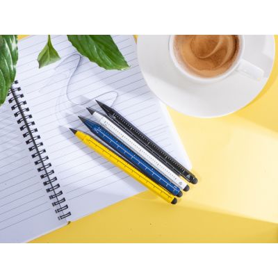 Вечный карандаш из переработанного алюминия Sicily, белый-4