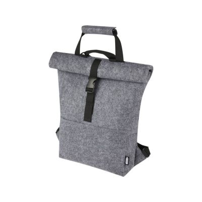 Велосумка Felta 13 л из фетра, переработанного по стандарту GRS, со скручиваемым верхом, средне-серый-0