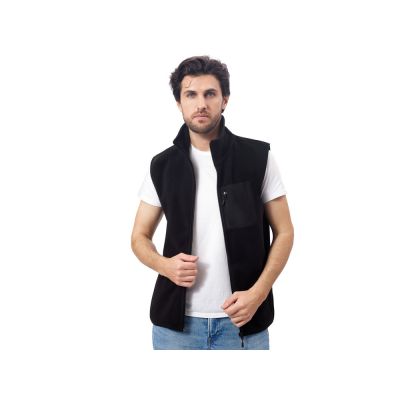 Жилет флисовый Trondheim унисекс, черный-2