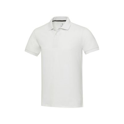 Emerald поло унисекс с коротким рукавом из переработанных материалов Aware™. - Белый-0