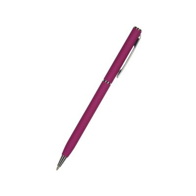 Ручка шариковая автоматическая BrunoVisconti® PALERMO цвет корпуса бордовый, soft-touch, 0.7 мм-0