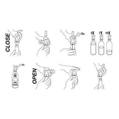 Вакуумная пробка для вина Vacuum, серебристый-5