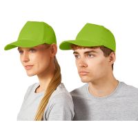 Бейсболка New York 5-ти панельная, зеленое яблоко