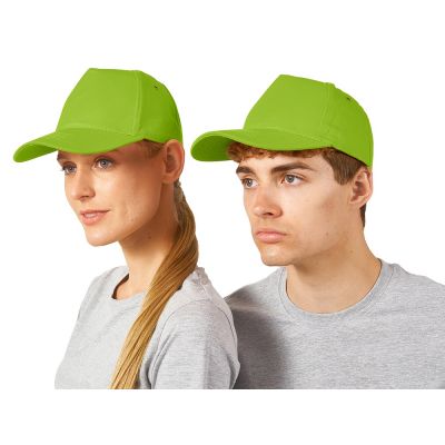 Бейсболка New York 5-ти панельная, зеленое яблоко-0