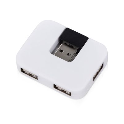 USB Hub Gaia на 4 порта, белый-0