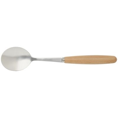 Набор столовых приборов из нержавеющей стали и бука Root из 5 предметов - Натуральный-2