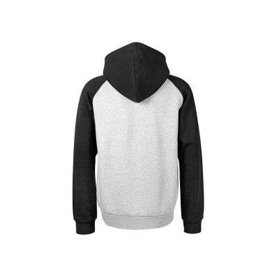 Толстовка с капюшоном Dublin мужская, черный/серый меланж-7
