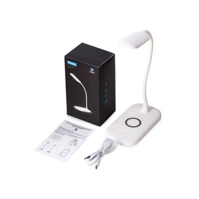 Настольный светильник с беспроводной зарядкой Nimble, 10 Вт-6