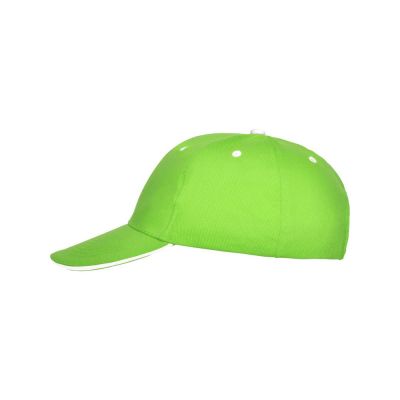 Бейсболка Panel унисекс, зеленое яблоко-0