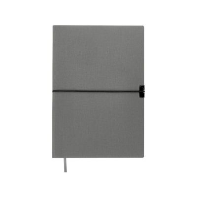Блокнот Horizon с горизонтальной резинкой, гибкая обложка, 80 листов, серый-4