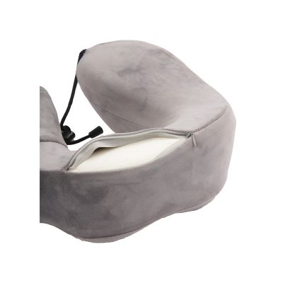 Подушка для путешествий с эффектом памяти Мемо Bluewinder Grey-4