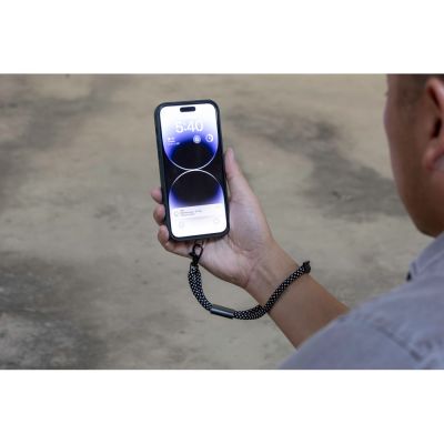 Ремешок-держатель для телефона на запястье Lany Wristband Eco, серый-10