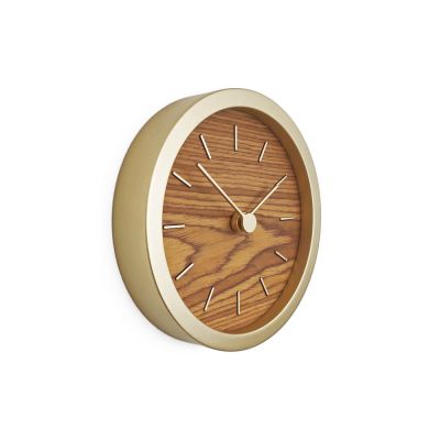 Часы настенные Gracie XS, натуральные с золотистым-2