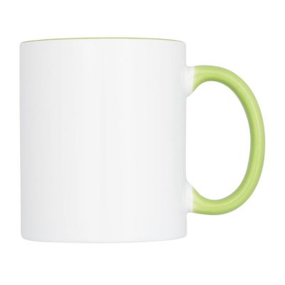 Цветная кружка Pix для сублимации, белый/зеленый-1