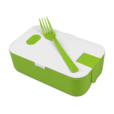 Подарочный набор с бутылкой для воды. блокнотом, ручкой и ланчбоксом, зеленое яблоко-5