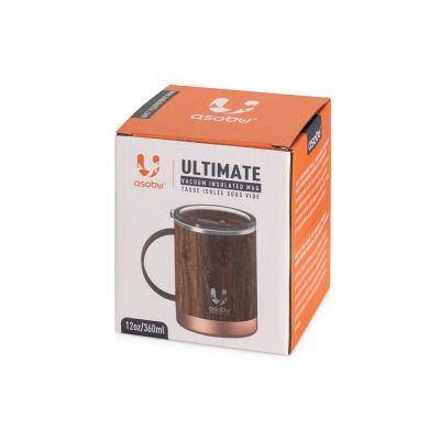 Термокружка ULTIMATE, 360 мл, дерево-7