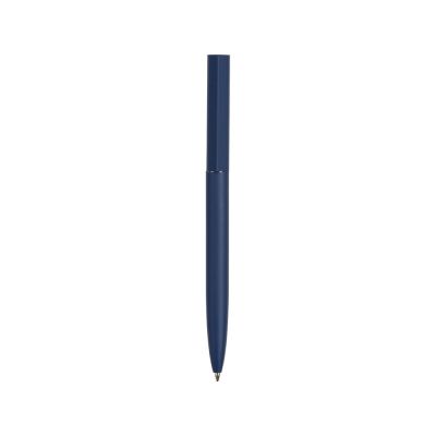Шариковая металлическая ручка Minimalist софт-тач, темно-синяя-1
