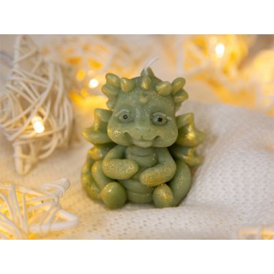 Свечи на подставке Дракон, яйцо дракона, елочка-13