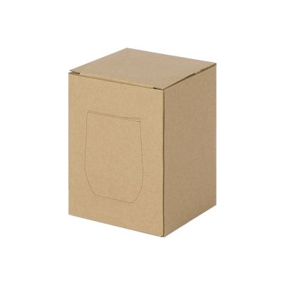 Вакуумная термокружка Sense, непротекаемая крышка, крафтовая упаковка, серебристый-4