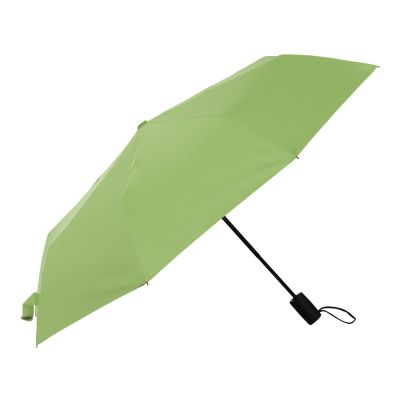 Зонт-автомат Dual с двухцветным куполом, зеленое яблоко/черный-2