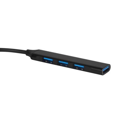 USB-хаб Link с коннектором 2-в-1 USB-C и USB-A, 2.0/3.0, черный-1