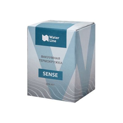 Вакуумная термокружка Sense, серебристый-4