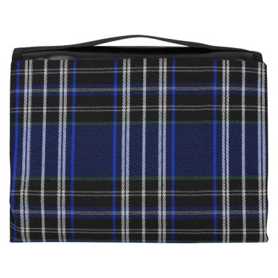 Непромокаемый плед для пикника Fabrizio, синий/черный-3