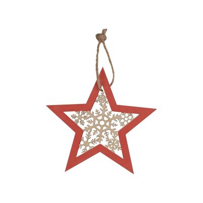 Подвеска деревянная Звездочка-2