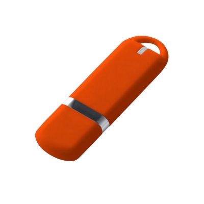 USB-флешка на 16 ГБ 3.0 USB, с покрытием soft-touch, оранжевый-0