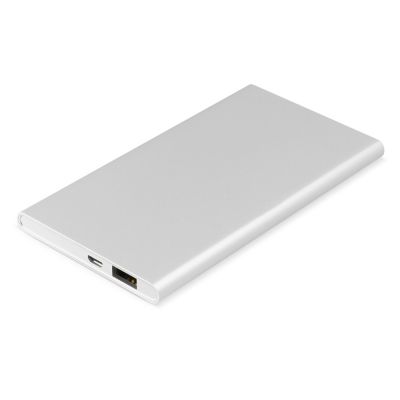 Внешний аккумулятор Rombica NEO AX70L, 7 000 мАч, алюминий, серебристый, чехол-0