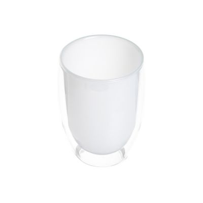 Стакан с двойными стенками, белый внутри-1