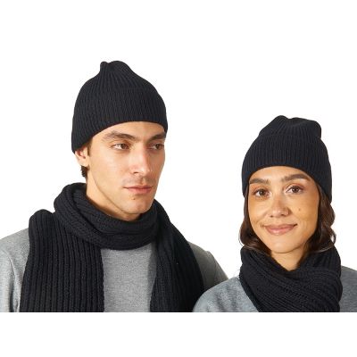 Шапка Nordend, крупный риб, черный-0