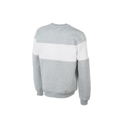 Свитшот блокинг Edinburgh, серый меланж/белый, мужской-5