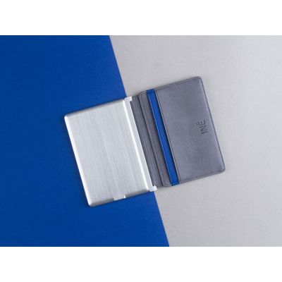 Портмоне с зарядным устройством INE, 3000 mAh, серый-1