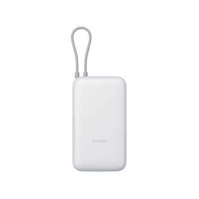 Внешний аккумулятор с встроенным кабелем Xiaomi Power Bank 20000mAh (Integrated Cable) GL Light Gray-2