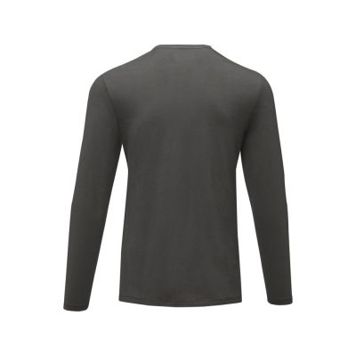 Ponoka мужская футболка из органического хлопка, длинный рукав, storm grey-2