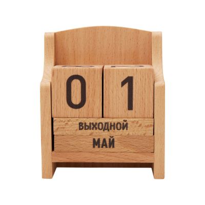 Вечный календарь из бука-8