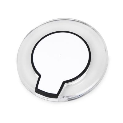 Беспроводная зарядка Pod со светодиодной подсветкой, белый-2