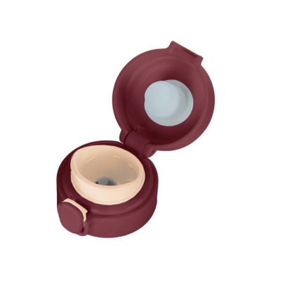 Вакуумная термокружка Waterline c кнопкой Guard, 400 мл, тубус, бургунди-4